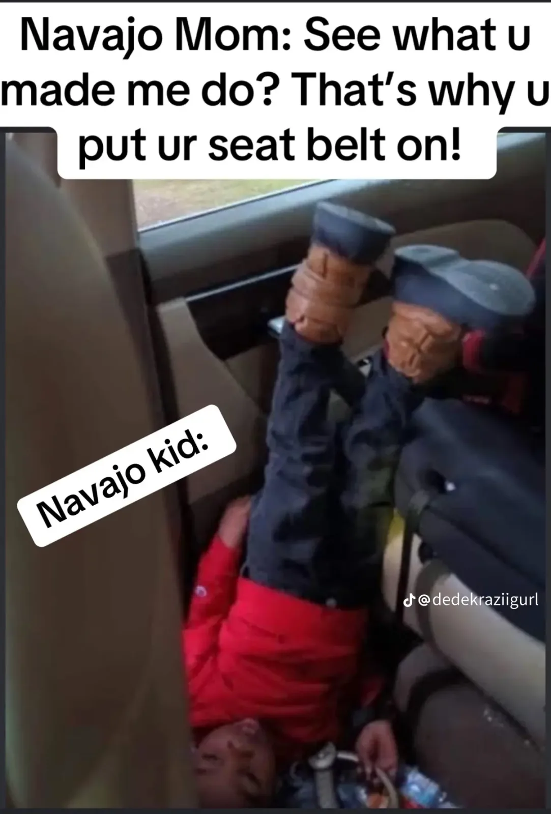 When you don't put your seatbelt on