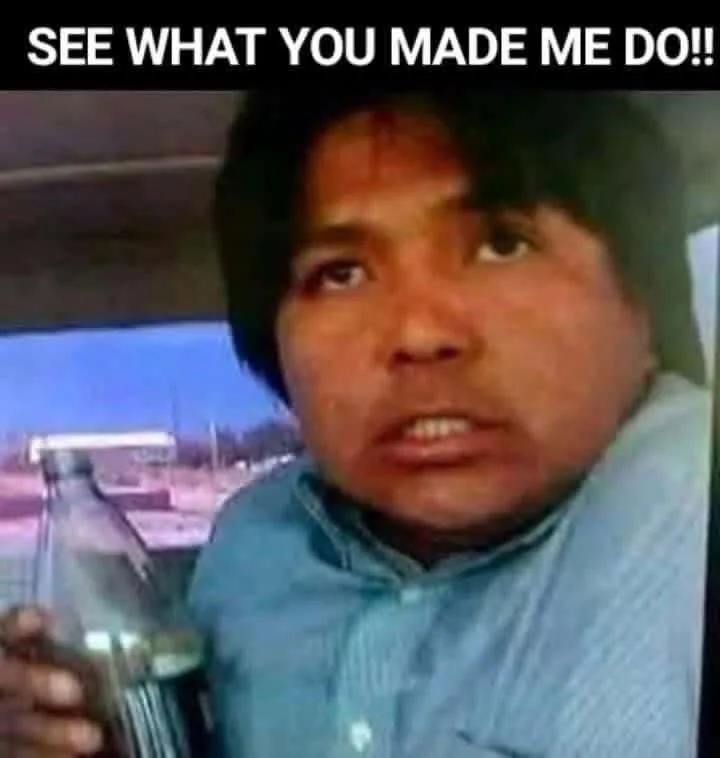 See what you made me do.